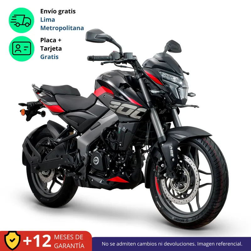 BAJAJ - MOTO PULSAR NS 400 Z - NEGRO / ROJO