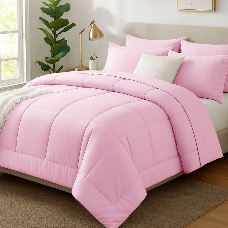 GENERICO - EDREDON 1.5 PLAZA COOZY SET CUADROS PERU PIMA + FUNDAS DE ALMOHADA