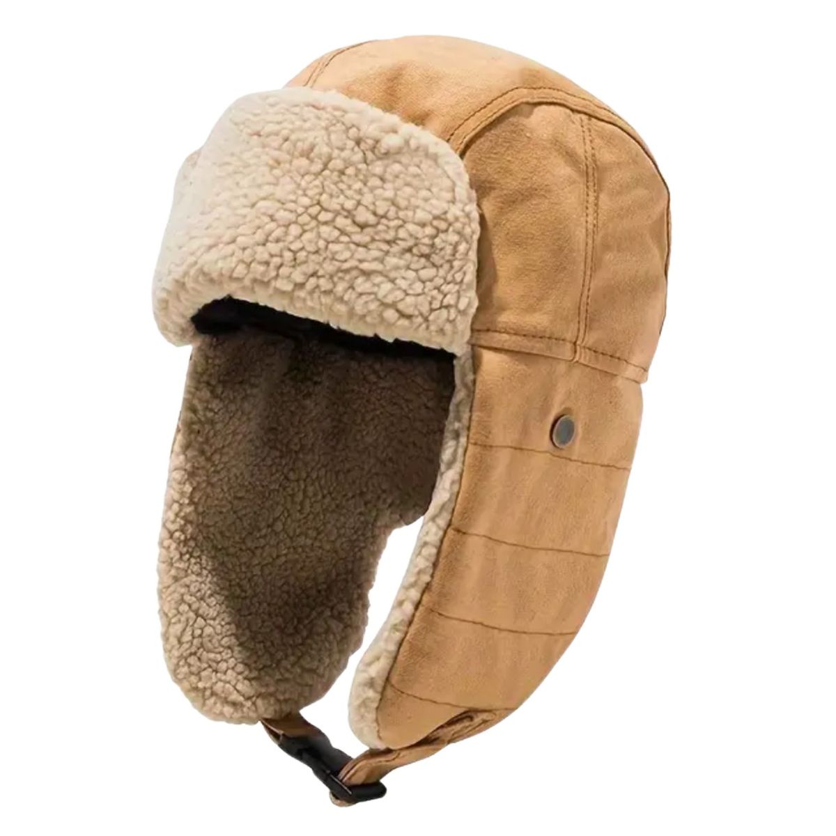 100 PERCENT - Sombrero Gorro Ruso Ushanka Invierno Frio Felpa marron