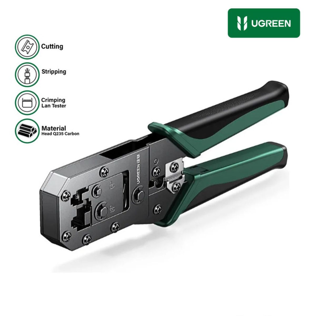 UGREEN - UGREEN Alicate Ponchador Crimpeador Multifuncion RJ45 RJ11
