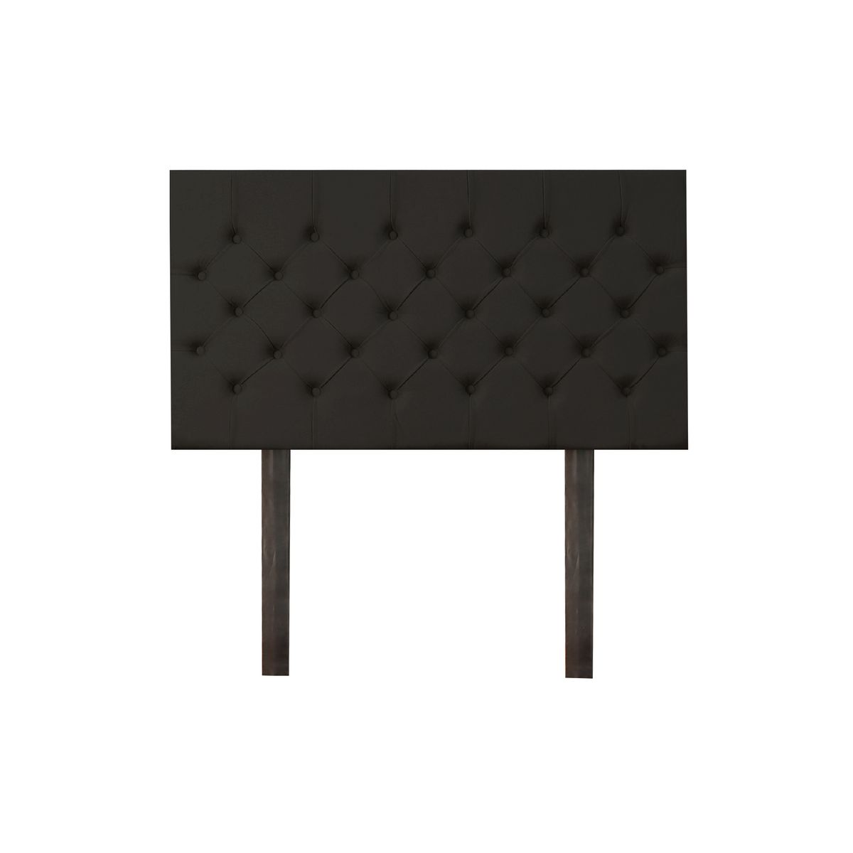 MUEBLES MACRUMO - Cama tapizada Verona - 1.5 Plz - Color Negro