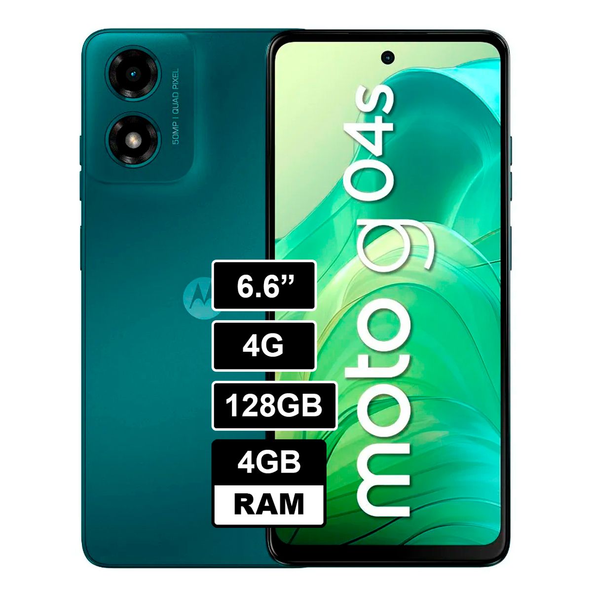 MOTOROLA - CELULAR MOTOROLA MOTO G04s 4GB 128GB VERDE