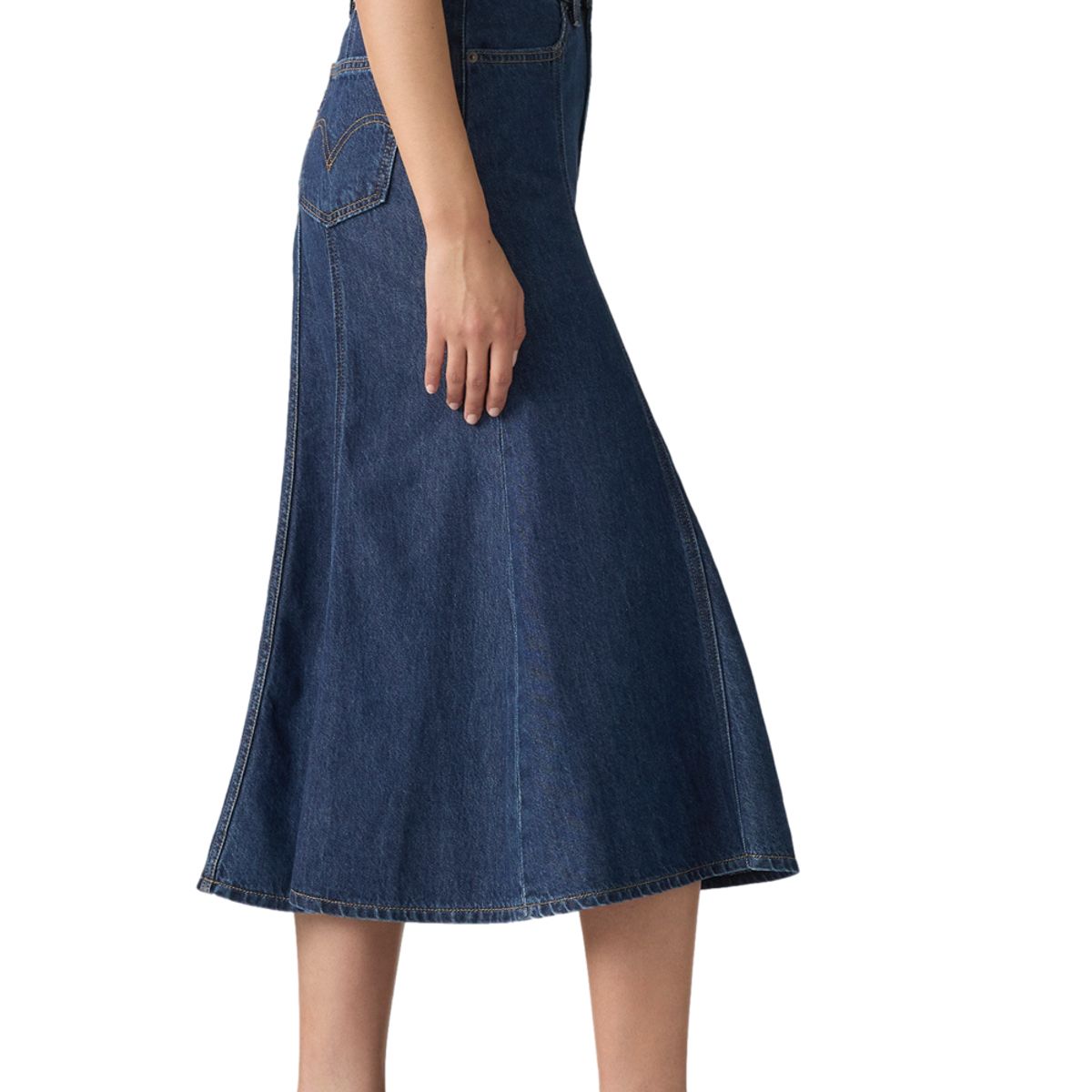 LEVIS - Falda Mujer Fit And Flare Skirt Azul Levis