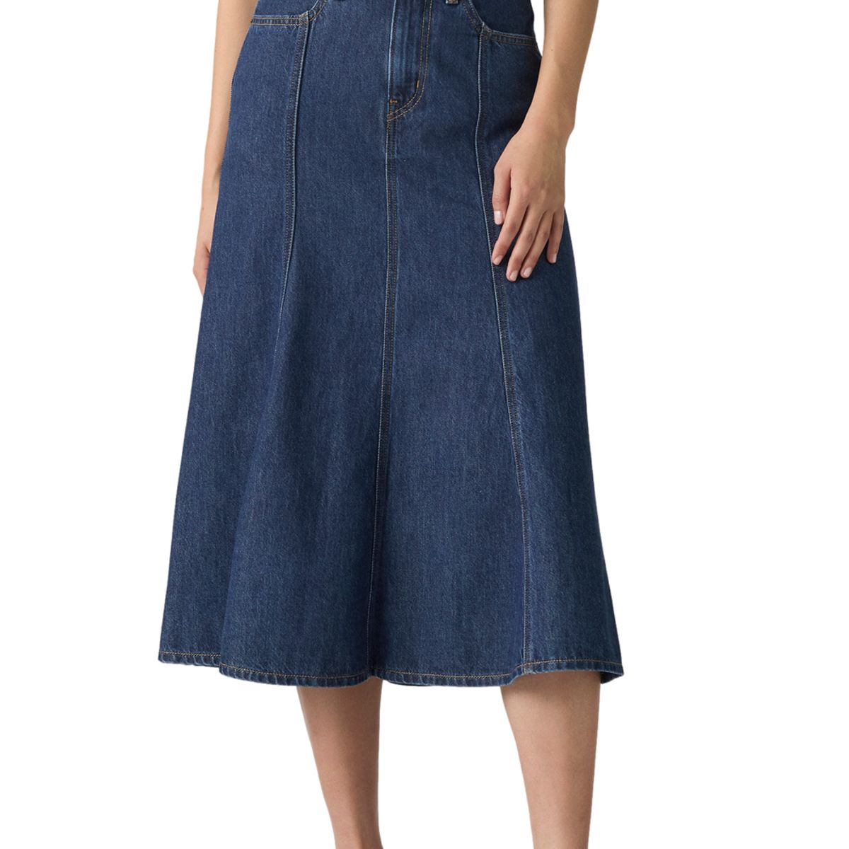 LEVIS - Falda Mujer Fit And Flare Skirt Azul Levis