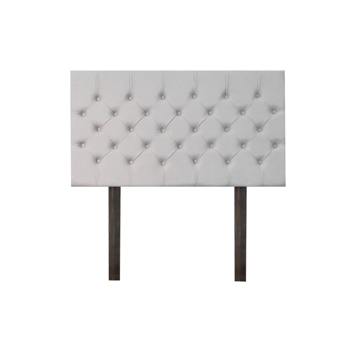 MUEBLES MACRUMO - Cama tapizada Verona - Queen - Color gris claro