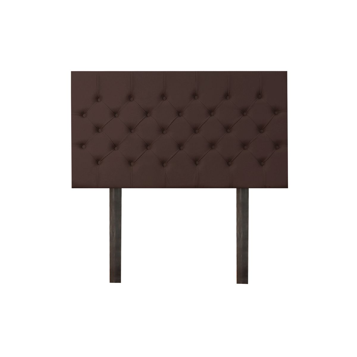 MUEBLES MACRUMO - Cama tapizada Verona - Queen - Color Marrón