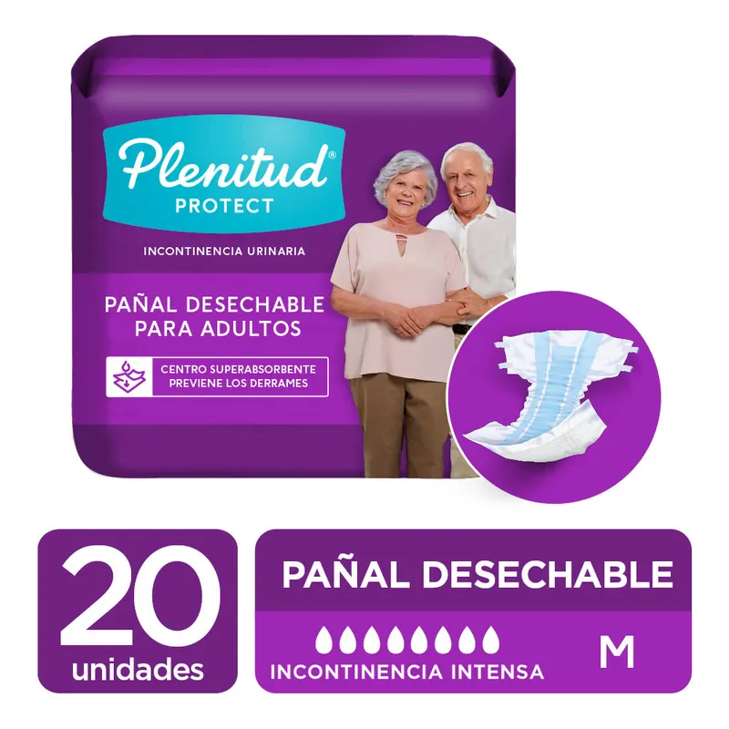GENERICO - PAÑAL ADULTO PLENITUD PROTECT TALLA M X20 UND