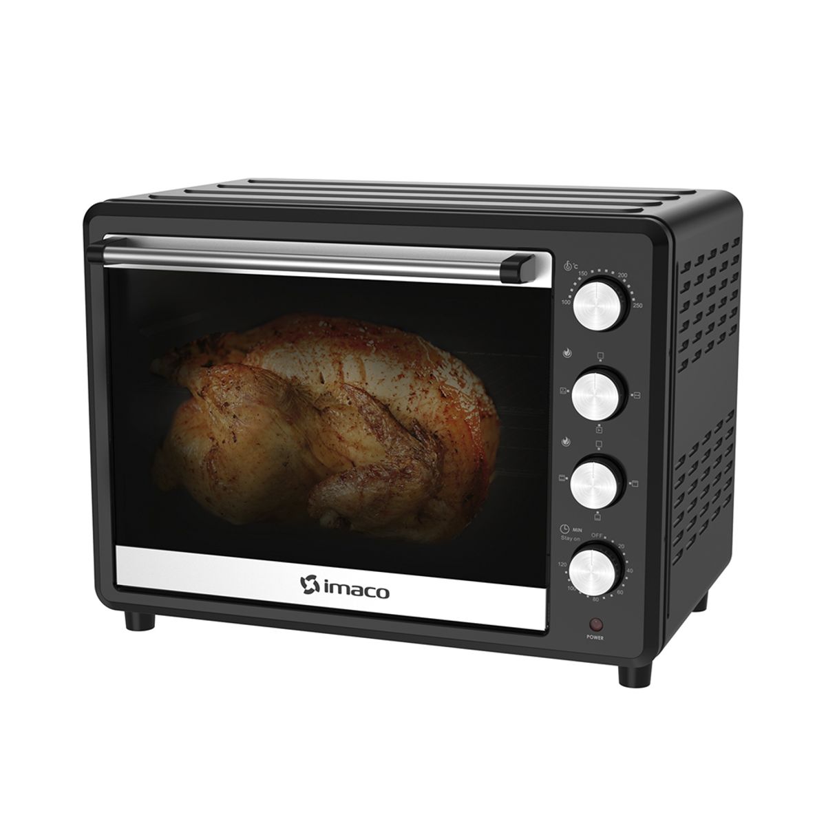 IMACO - Horno Eléctrico 66 litros C/rosticero HEB60R  Imaco 2400 Watts