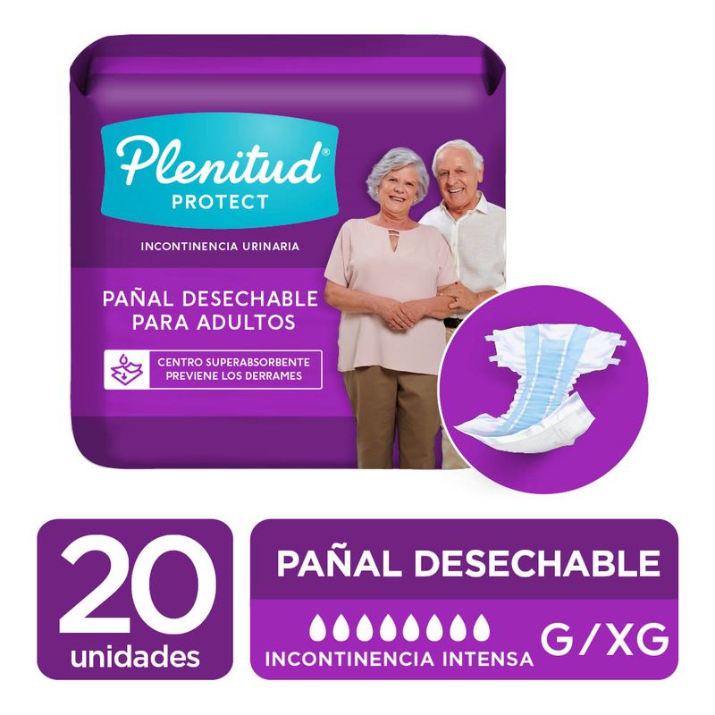 GENERICO - PAÑAL ADULTO PLENITUD PROTECT TALLA GXG X20 UND