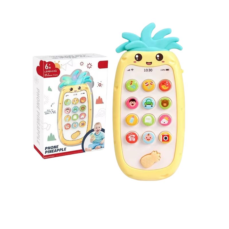 GENERICO - CELULAR INTERACTIVO PARA BEBÉ EN FORMA DE PIÑA