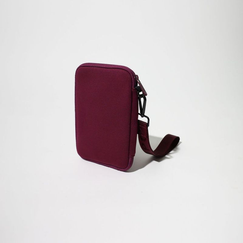 GENERICO - Portadocumentos POPUPS Travel Wallet Burdeos con Correa