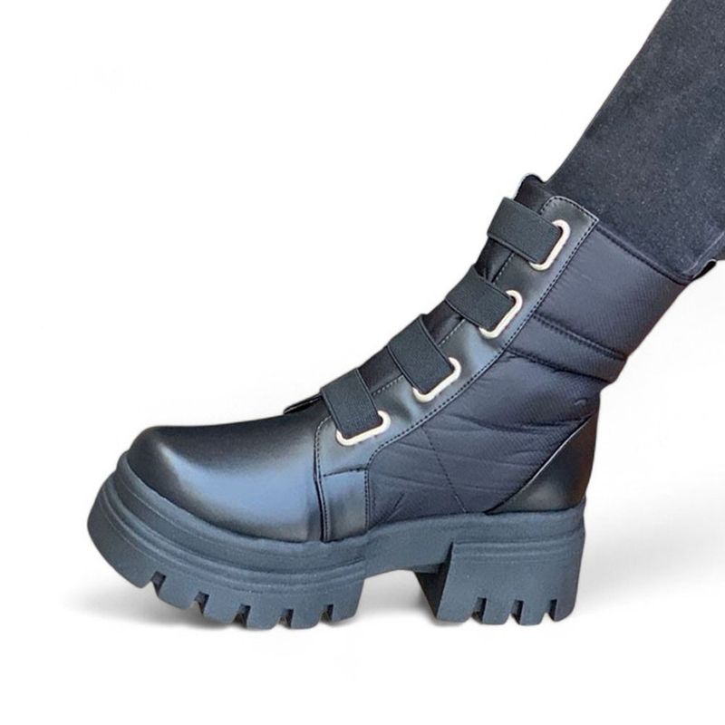 GENERICO - Botin Mujer Impermiable Taco 5 2086L-65 Color Negro