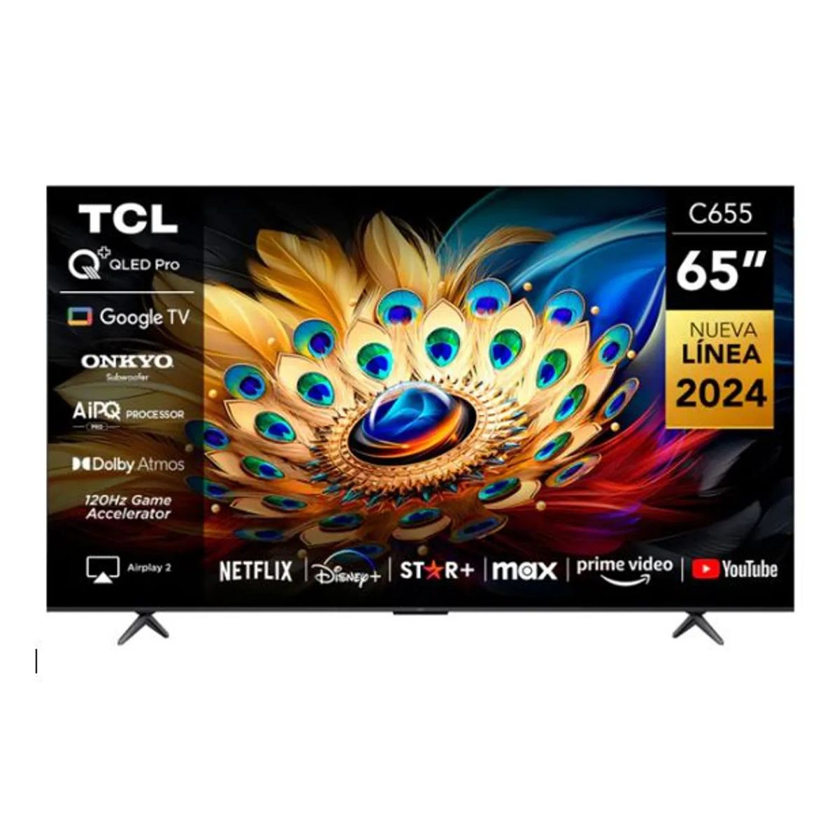 TCL - Televisor TCL 65 65C655 QLED Google TV 4K Ultra HD