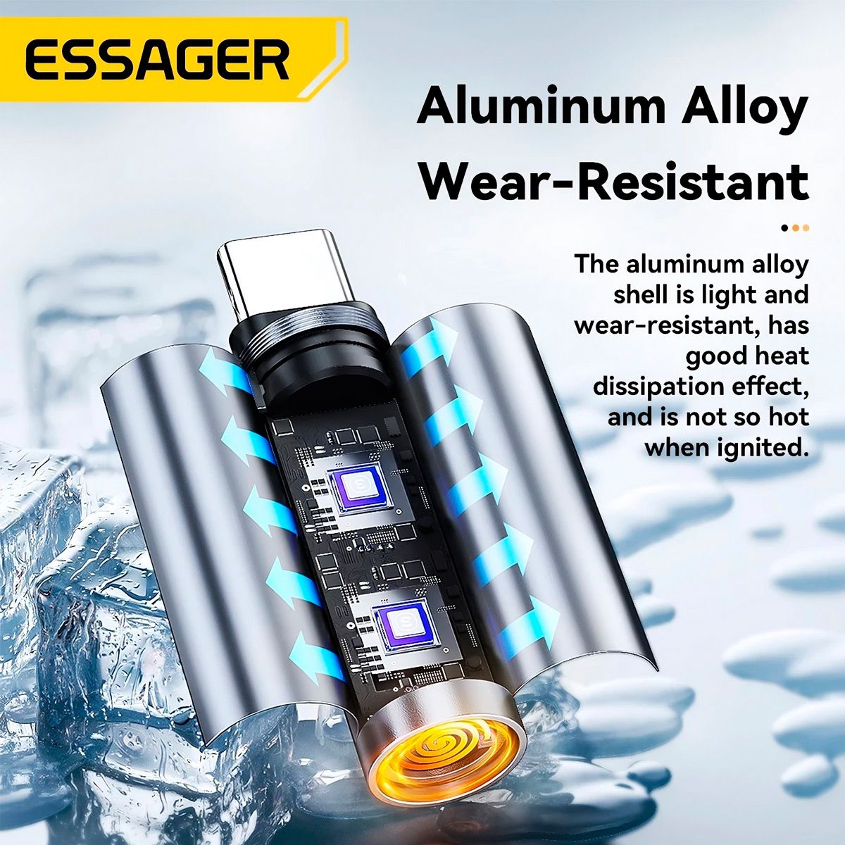 ESSAGER - Encendedor Electronic Essager Conector Tipo C Para Celular