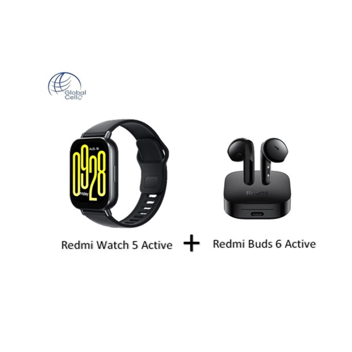 XIAOMI - COMBO REDMI WATCH 5 ACTIVE + REDMI BUDS 6 ACTIVE NEGRO