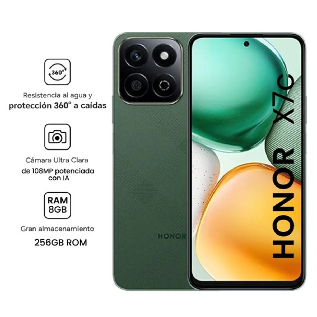 HONOR - Celular Honor X7C 8GB 256GB Verde