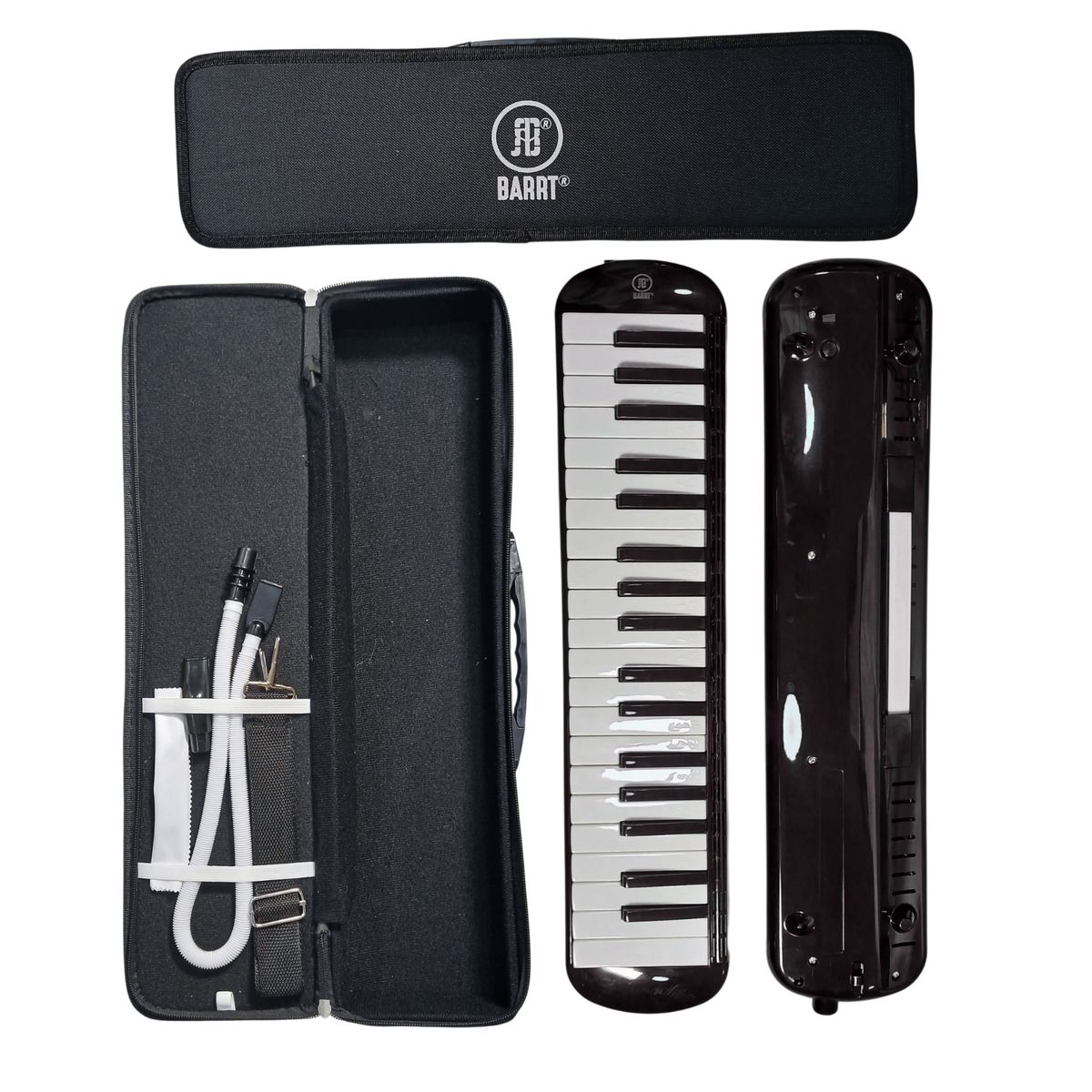 GENERICO - MELÓDICA NEGRO DE 37 TECLAS BARRT KFQ-37C BLACK