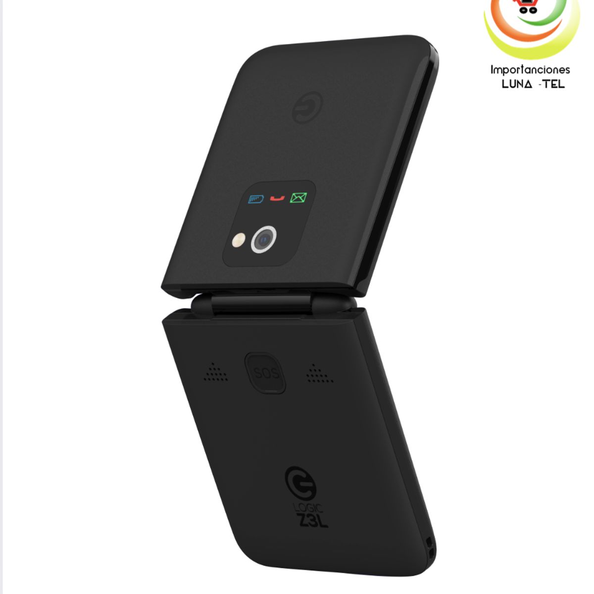 LOGIC - CELULAR BASICO  LOGIC Z3L TAPA  4G PANTALLA 2.4" COLOR NEGRO