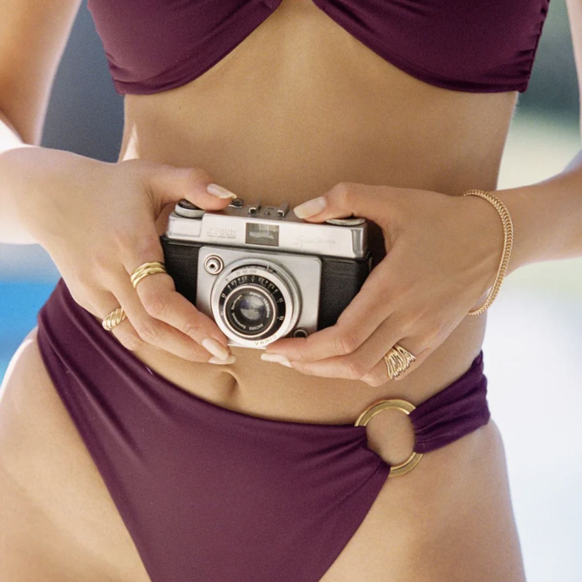 SOLARY - Bikini 2 piezas Valeria Morado Oscuro