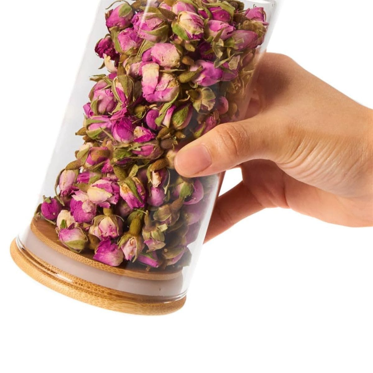 ELMEJORPRECIO - Frascos Herméticos De Vidrio Borosilicato Y Tapa De bambú 1500 ml