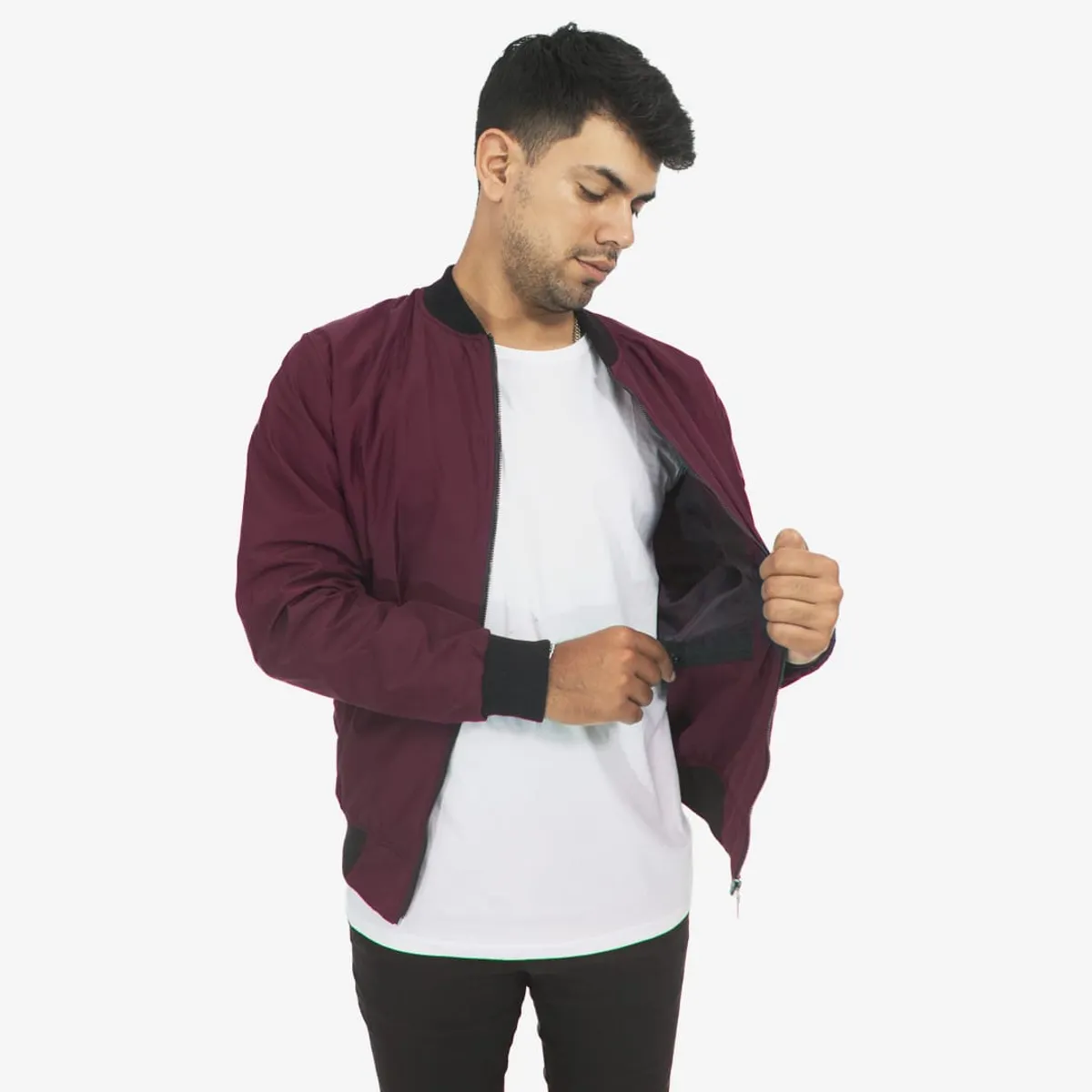 DM DEXMEN - Casaca dexmen bomber jacket guinda