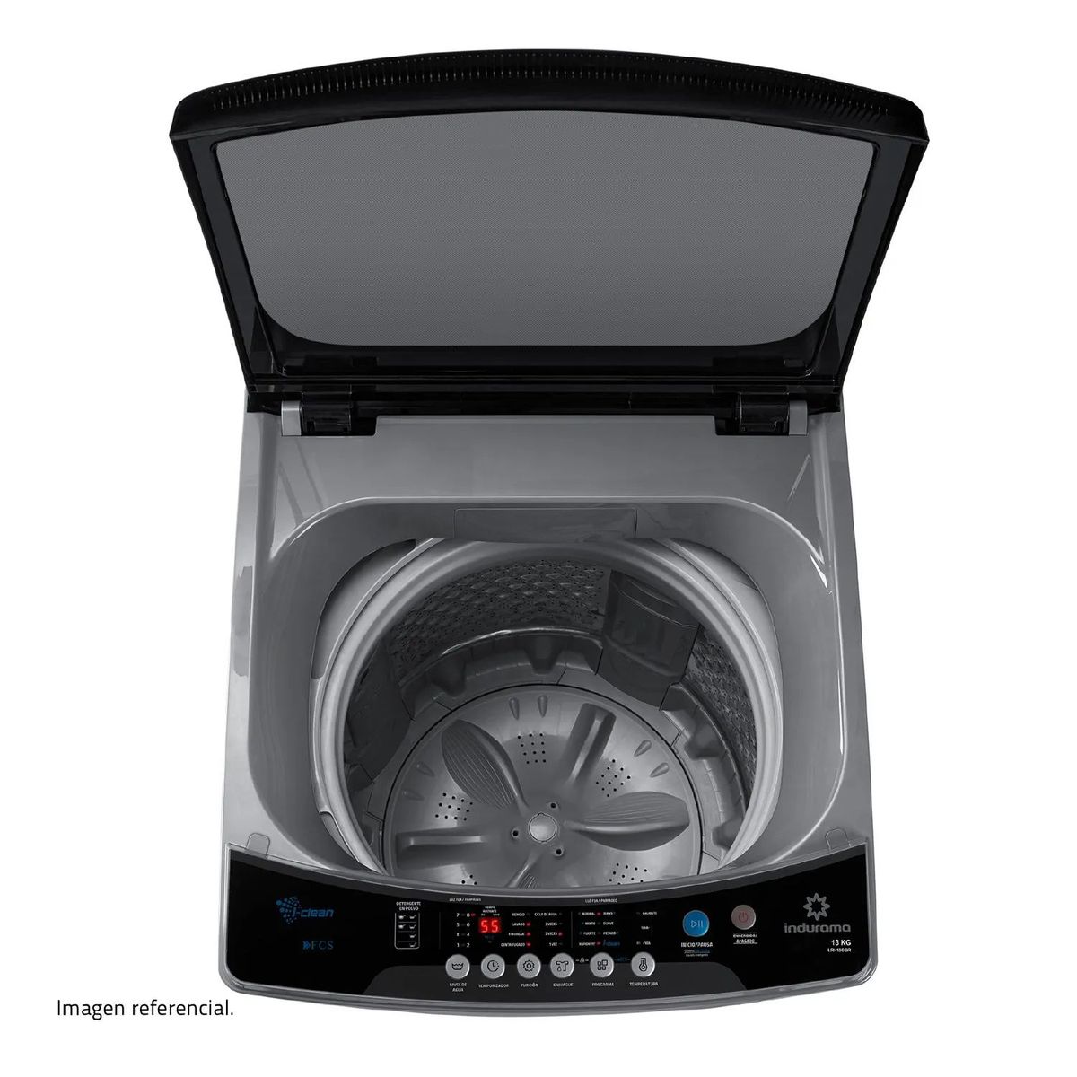 INDURAMA - LAVADORA INDURAMA 13KG LRI-13DGR GRIS OSCURO