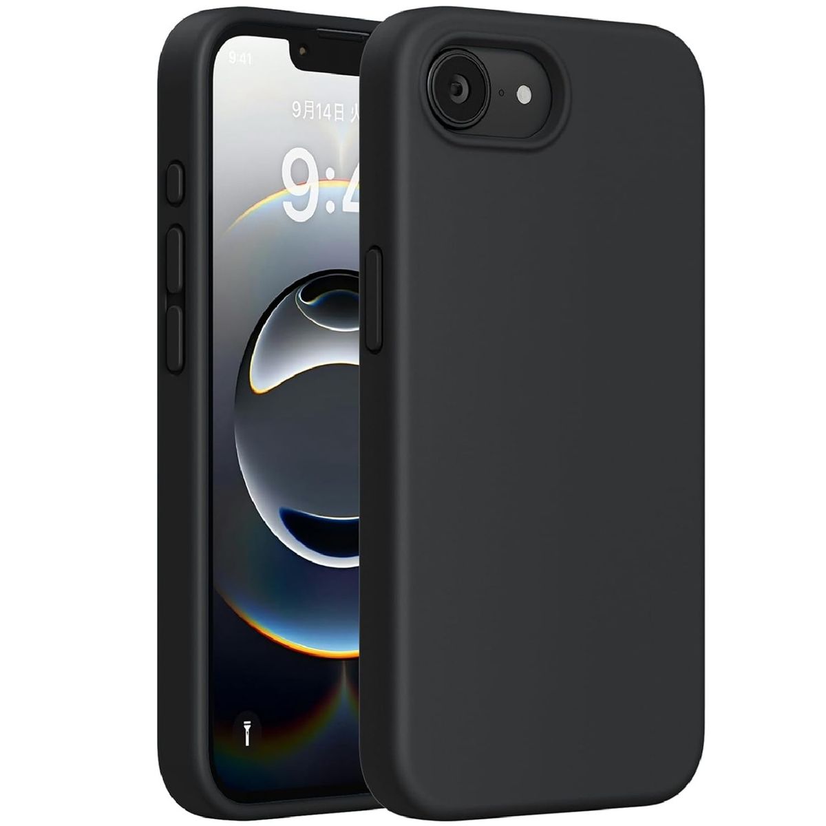 GENERICO - Case de Silicona para iPhone 16E -  Negro