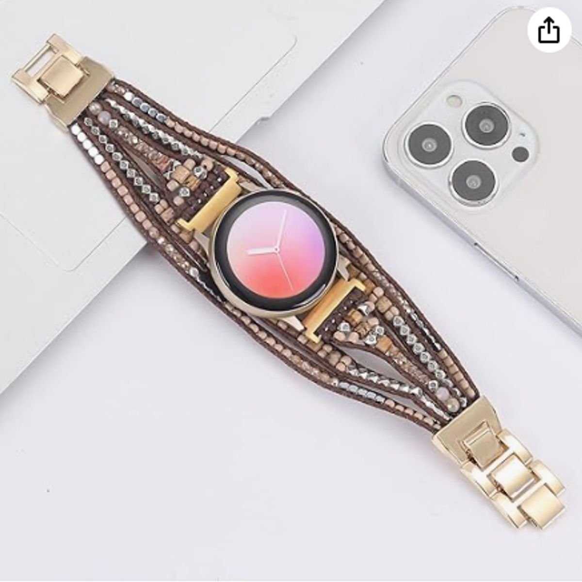 GENERICO - Correa Bracelets para Apple Watch 44mm - DORADO