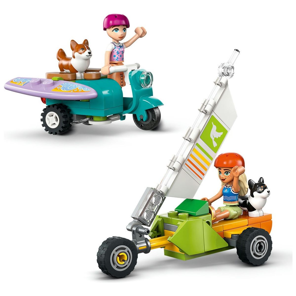 LEGO - LEGO 42641 Mascotas Surferas y Aventura sobre Ruedas