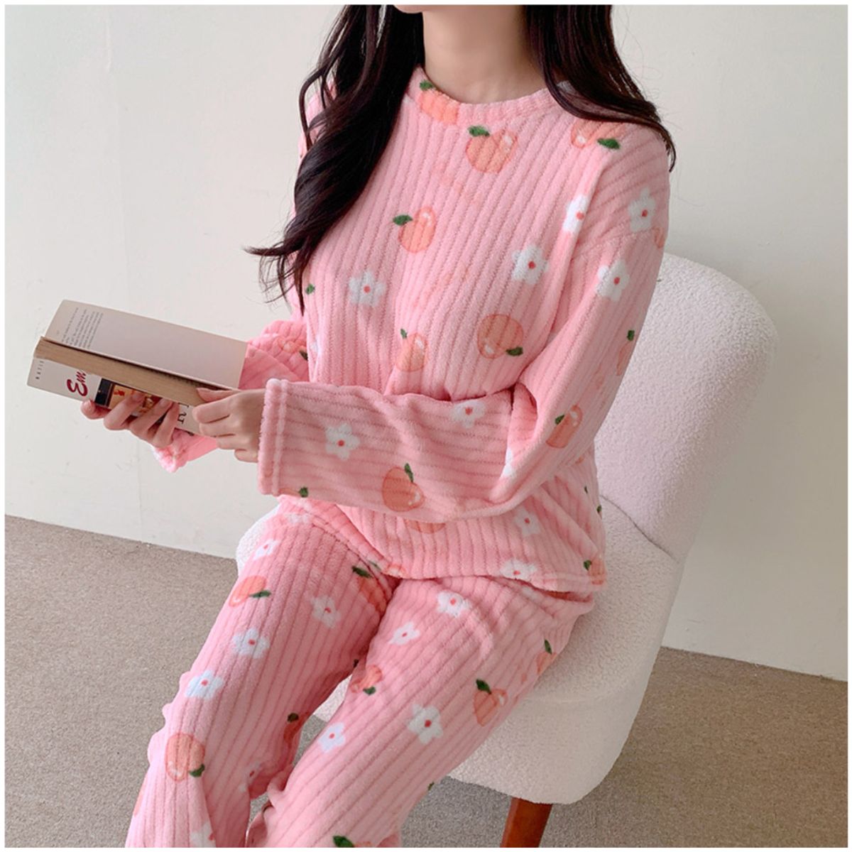 INSPIRA MARKET - Pijama de Felpa 2 Piezas Kawaii Mujer