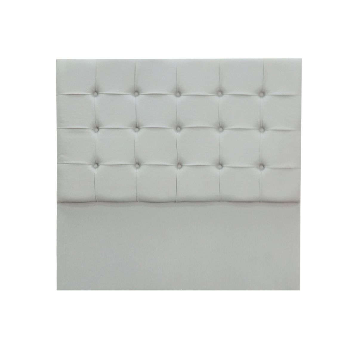 MUEBLES MACRUMO - Cama tapizada Modena - 1.5 Plz - Color gris claro