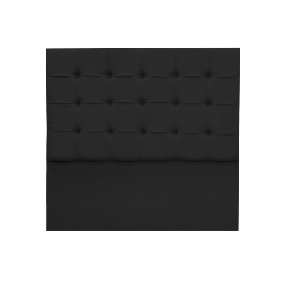 MUEBLES MACRUMO - Cama tapizada Modena - 1.5 Plz - Color negro