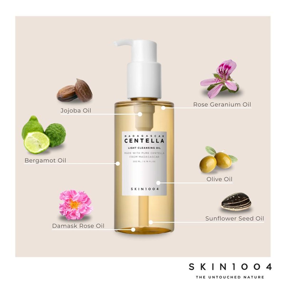 SKIN1004 - SKIN1004 LIGHT CLEANSING OIL 200ML MADAGASCAR CENTELLA