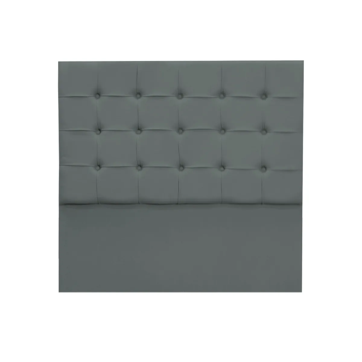 MUEBLES MACRUMO - Cama tapizada Modena - 2 Plz - Color Gris oscuro