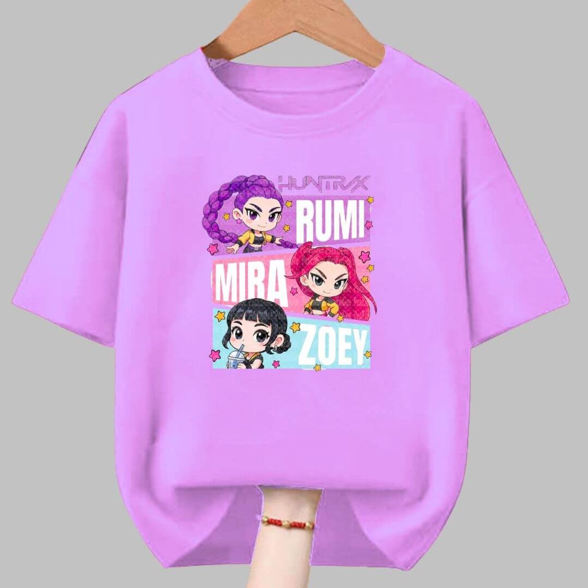 GENERICO - Polos Algodon Huntrix Guerreras Kpop Demon Hunters - Tallas 6 al XL