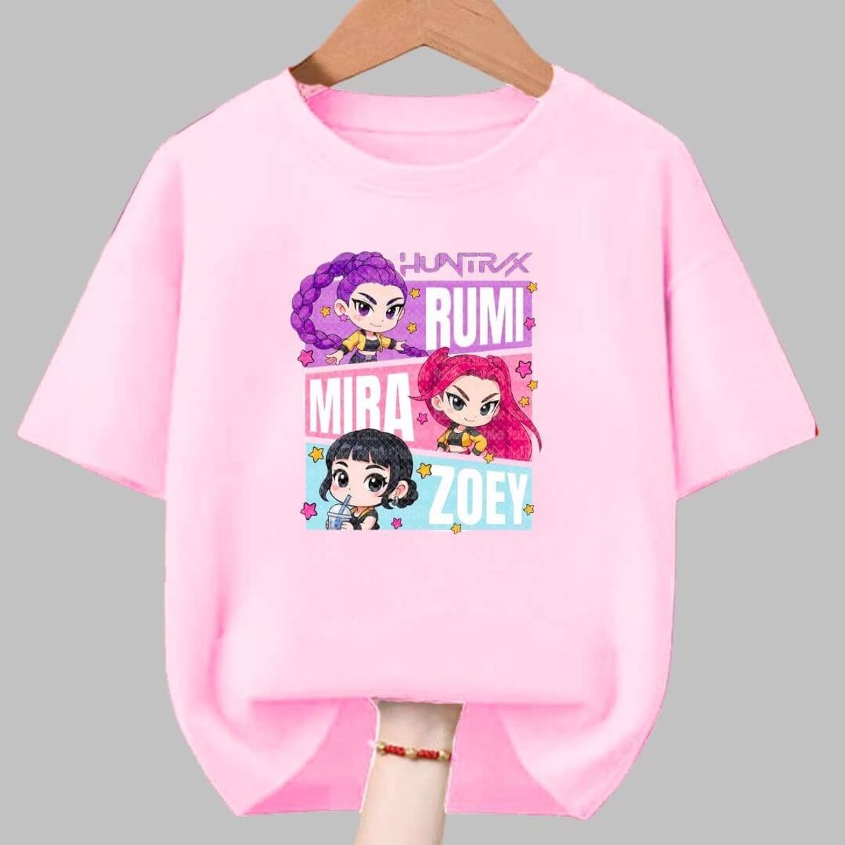 GENERICO - Polos Algodon Huntrix Guerreras Kpop Demon Hunters - Tallas 6 al XL