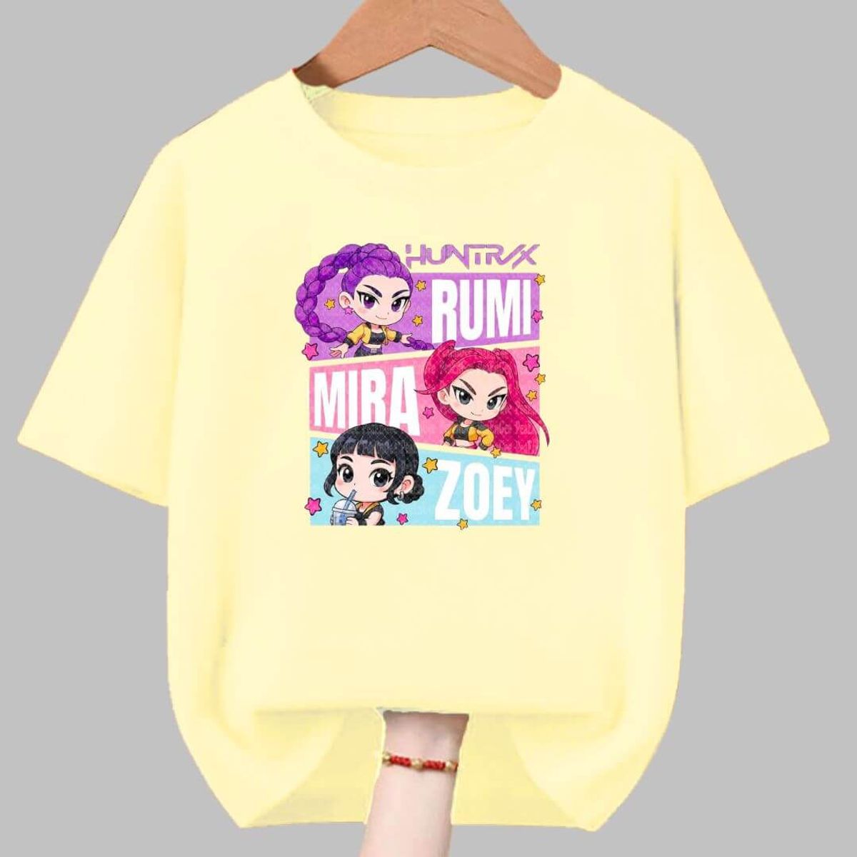 GENERICO - Polos Algodon Huntrix Guerreras Kpop Demon Hunters - Tallas 6 al XL