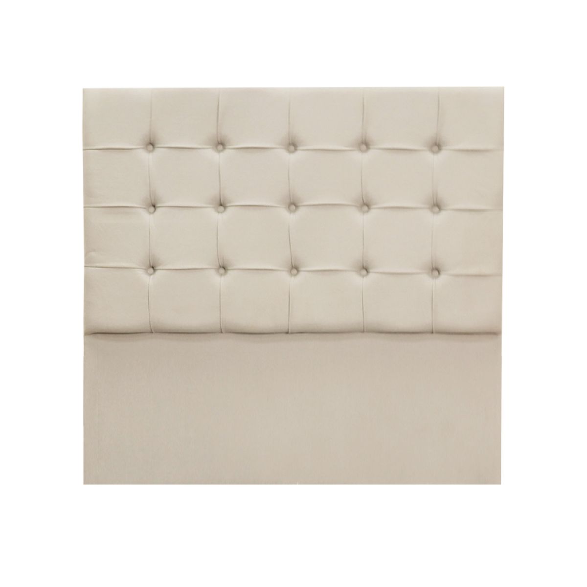 MUEBLES MACRUMO - Cama tapizada Modena King 2 tarimas Color beige claro