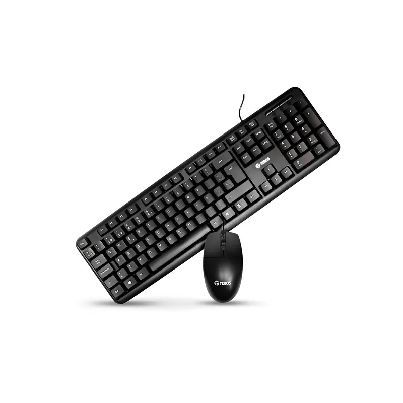 TEROS - Kit Teclado Y Mouse Teros TE4062N Usb Sp Black Negro