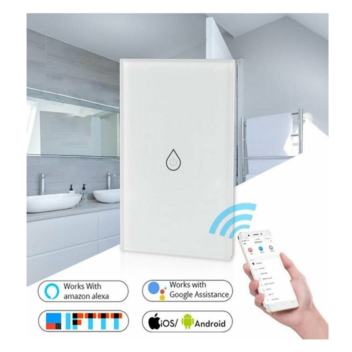 TUYA - Interruptor Calentador Agua Therma Temporizador Tuya PST-WF-UH Alexa