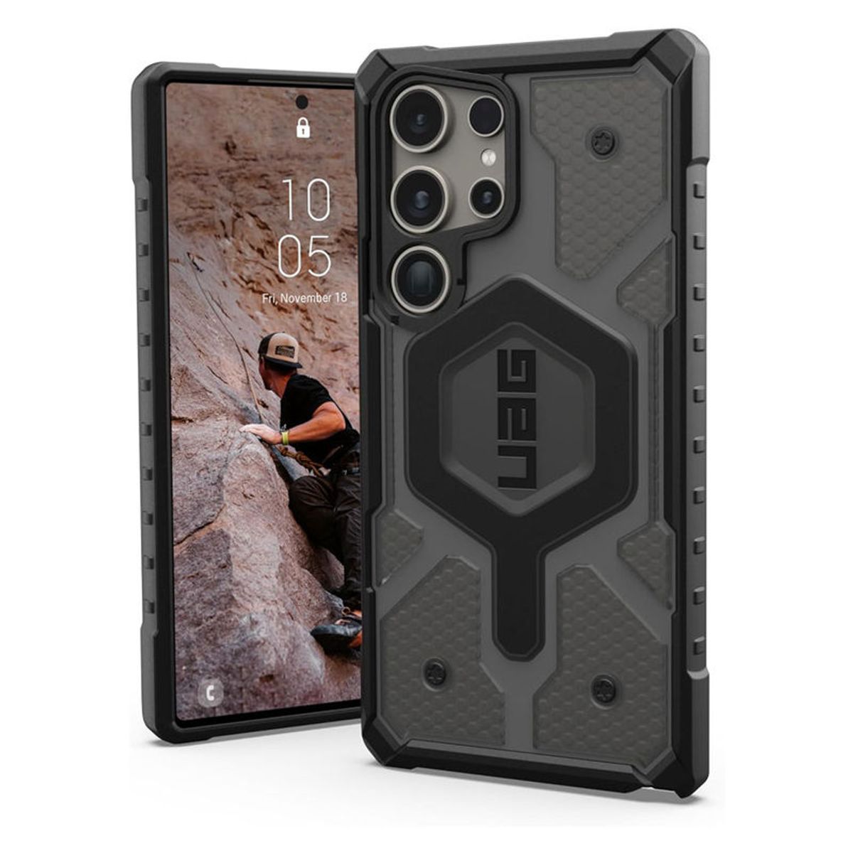 URBAN ARMOR GEAR - Case Oscuro UAG Pathfinder Clear Para Galaxy S24 Ultra