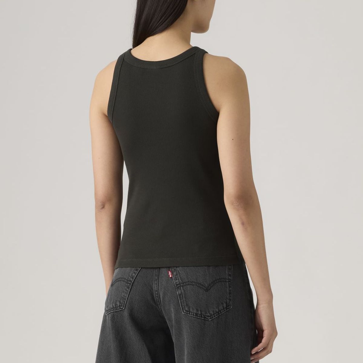 LEVIS - Polo Mujer Essential Racer Tank Negro Levis