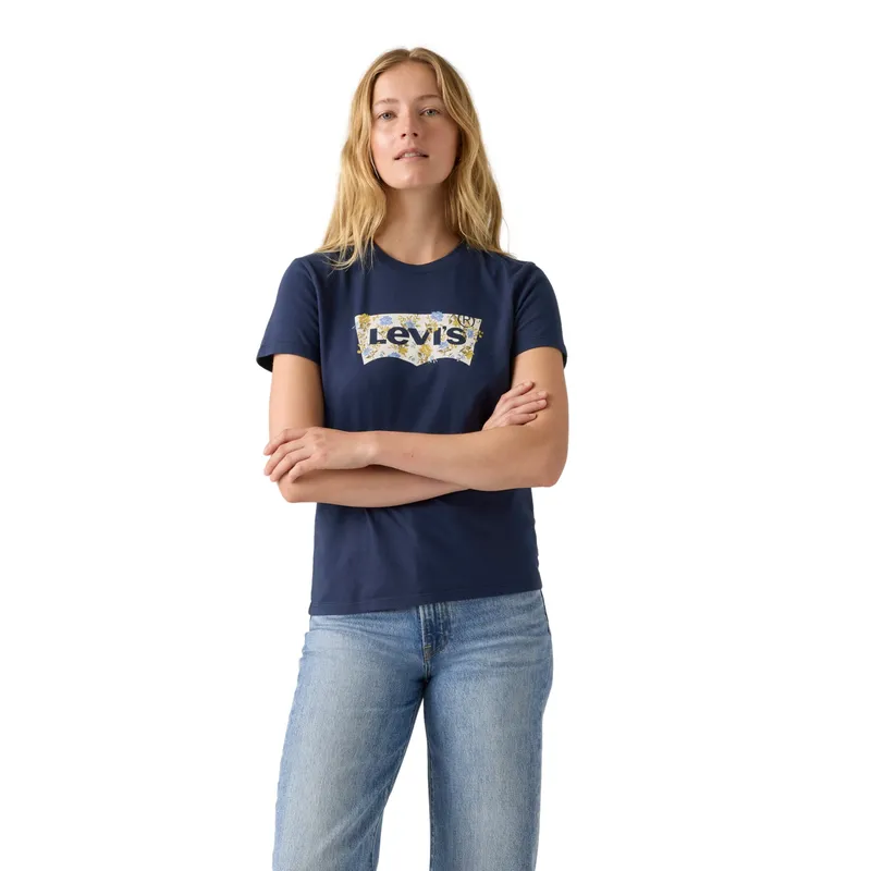 LEVIS - Polo Mujer The Perfect Tee Azul Levis