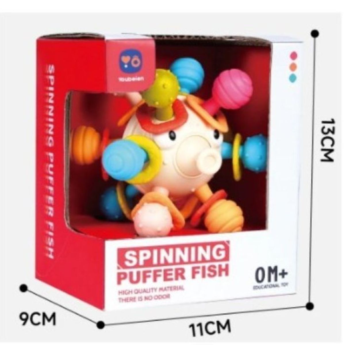 GENERICO - Diversión sensorial para bebés Pez globo giratorio