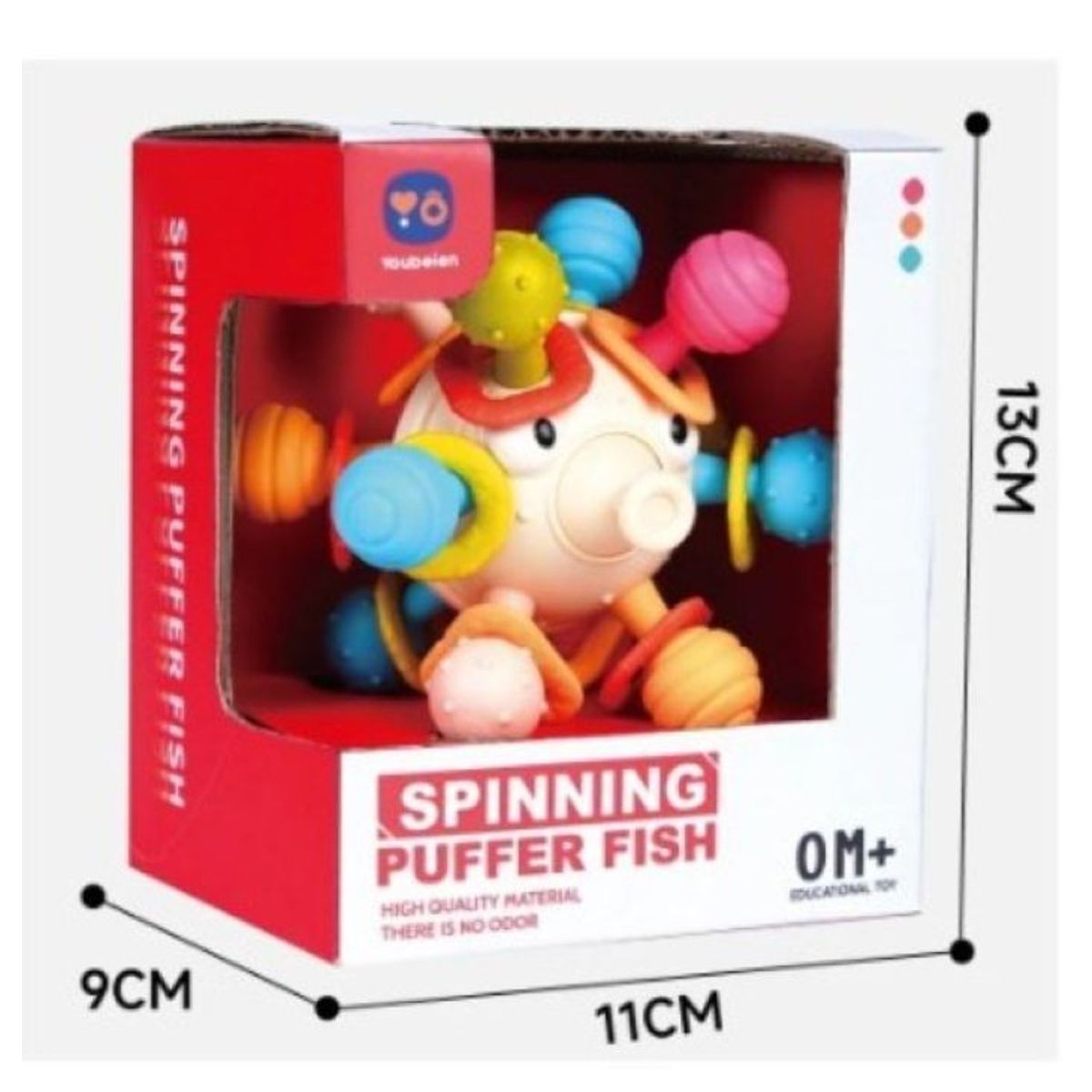 GENERICO - Diversión sensorial para bebés Pez globo giratorio