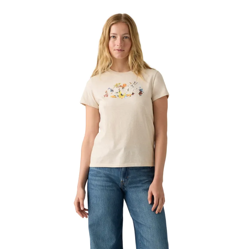 LEVIS - Polo Mujer The Perfect Tee Beige Levis