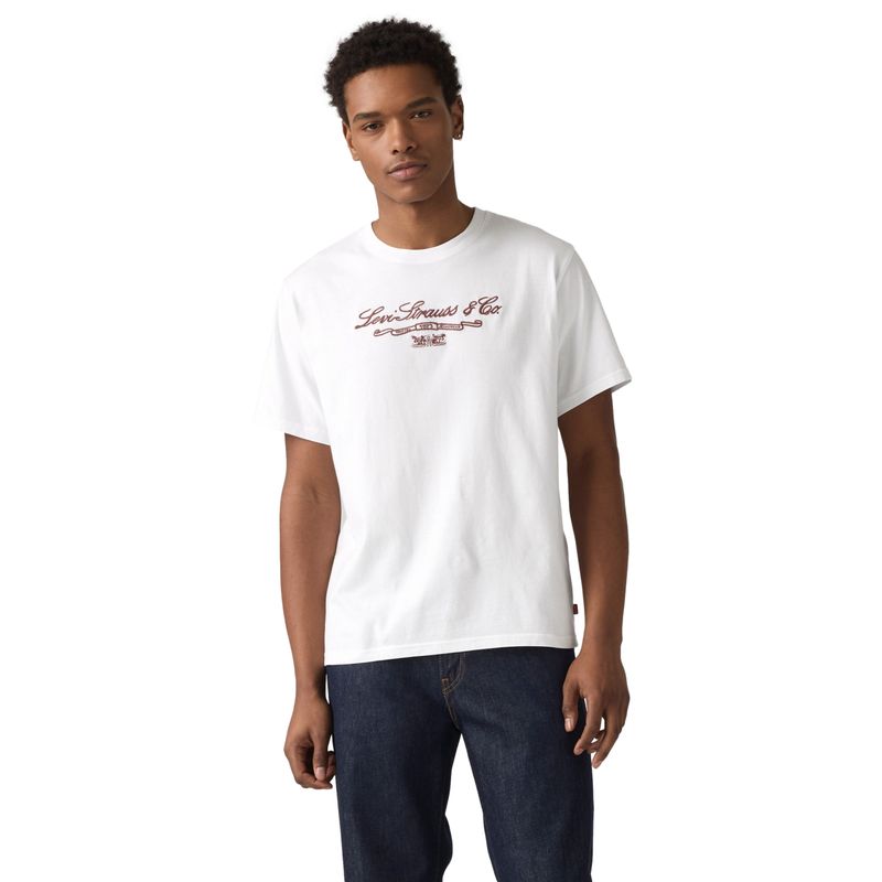 LEVIS - Polo Hombre Relaxed Fit Tee Blanco Levis