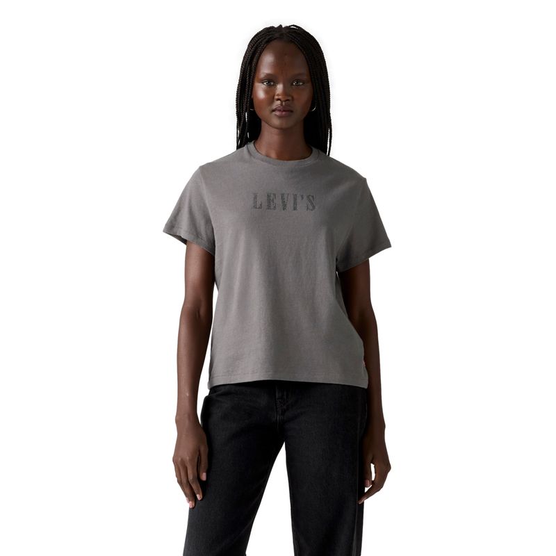LEVIS - Polo Mujer Graphic Classic Tee Gris Levis