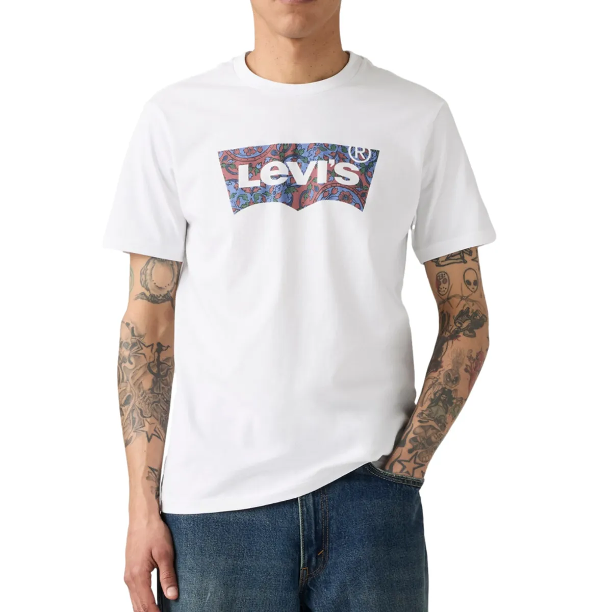 LEVIS - Polo Hombre Graphic Crewneck Tee Blanco Levis