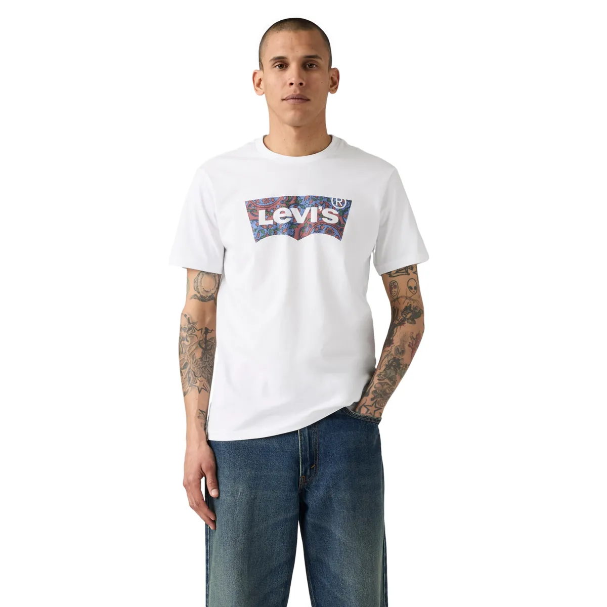 LEVIS - Polo Hombre Graphic Crewneck Tee Blanco Levis